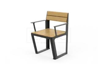 Scandik stol m rygg og armlene Mål: L51,5 x B51,5 x H45 / 81 cm