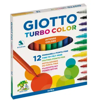 Giotto Turbo Color barnetusjer 12 stk
