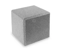 Sitte- og balansekube L40 x B40 x H40 cm, grå