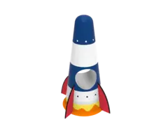 Space shuttle gummifigur 3D L140 x B140 x H210 cm