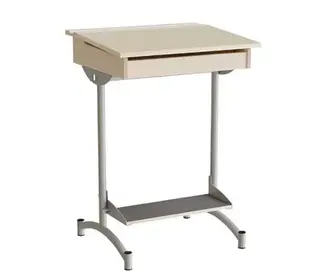 Fokus elevbord beige/alugrå B65 x D55 x H90 cm