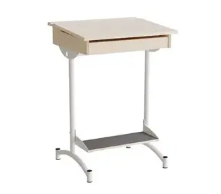 Fokus elevbord bjørk/hvit B65 x D55 x H90 cm