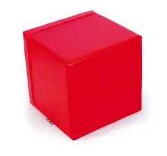 Sittepuff rød B35 x D35 x H35 cm