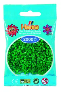 Miniperler grønn Ø2,5 mm, 2000 stk
