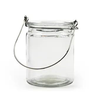 Lysglass med hank Ø10 x H7,6 cm, 12 stk
