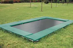 Rektangulær trampoline XXL L456 x B276 cm hoppeflate L360 x B180 cm