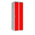 SMG garderobeskap 2 dører rød B60 x D55 x H175 cm