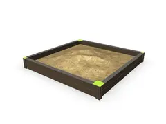 Sandkasse limegrønn L250 x B250 x H31 cm