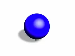 Precision ball blå L45 x B45 x H52 cm