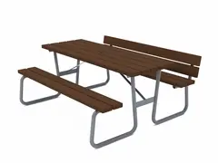Hansa piknikbord med ryggstøtte en side L230 x B160 x H72 cm