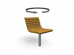 Yarden roterende stol med rygg L50 x B57 x H81 cm