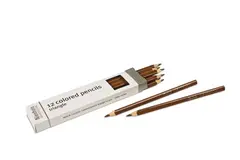 3-Sided Inset Pencils: Brown