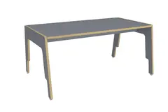Frigg stablebart bord lys grå B110 x D60 x H52 cm