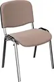 ISO konferansestol mørk beige/sølv Mørk beige Sølv