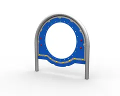 Startpanel med metallbue blå L133 x B8 cm