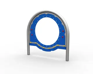 Startplate med metallbue 133 cm, blå