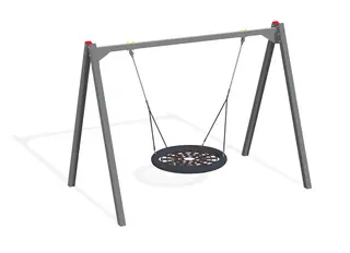 Fugleredehuskestativ med metallstolper B320 x D202 x H252 cm