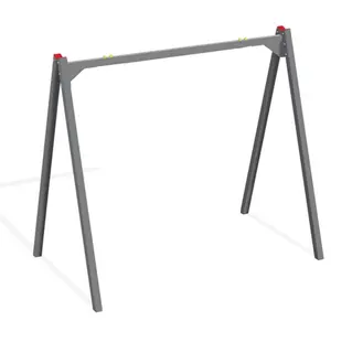 Enkelt huskestativ med metallstolper L195 x B202 x H252 cm