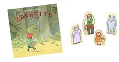 R&#248;dhette og ulven bok med figurer