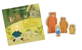 Gullhår og de tre bjørnene bok m figurer