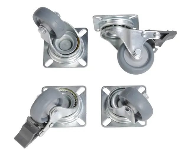 Hjulsett til kartongreol 