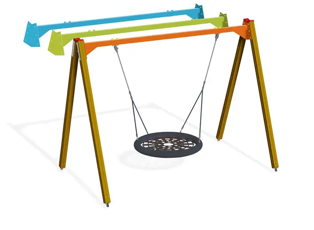 Fugleredestativ påbygg. trestolper oran. B320 x D202 x H252 cm 