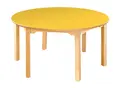 Marius Laminatbord rundt gul Ø120 x H70 cm