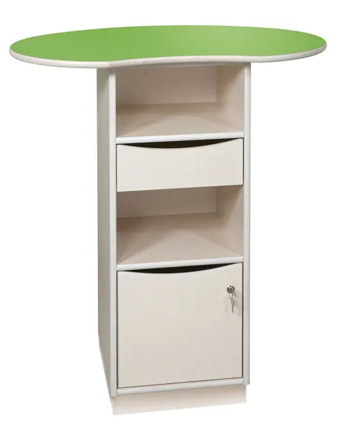 Ergonomisk innskrivningspult lys grønn B39 x D40 x H110 cm 