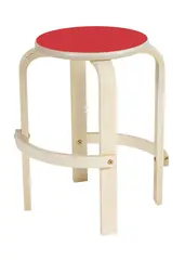 Taburett i bjerk H:35cm K1238 R&#248;d