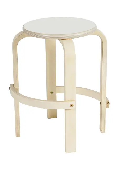 Taburett i bjerk H:53cm F7927 Lys Grå 