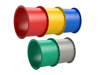 Tunnelsklie 59 cm rett rørelement Ø88 x L59 cm