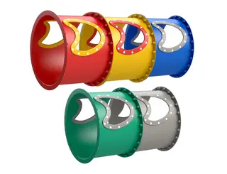 Tunnelsklie rett rør med vinduer Ø88 x L59 cm