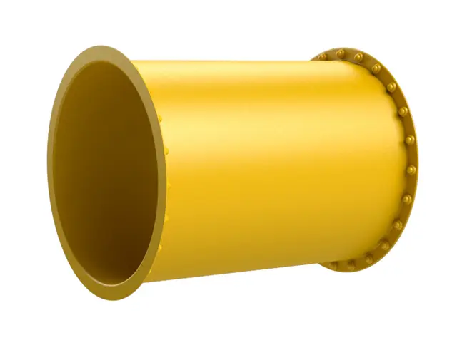 Tunnelsklie rørelement rett gul Ø88 x L106 cm 