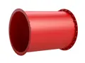 Tunnelsklie rørelement rett rød Ø88 x L106 cm