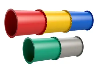 Tunnelsklie 106 cm rett rørelement Ø88 x L106 cm