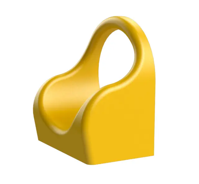 Tunnelsklie utløpsseksjon gul L61 x B97 x H105 cm 