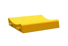 Utløpsseksjon mellomstykke gul L100 x B87 x H28 cm