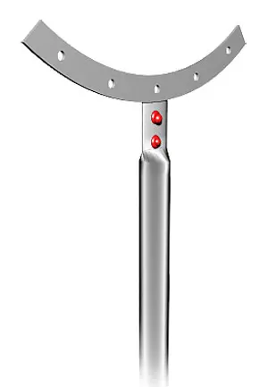 Støtteben med flangebeslag 