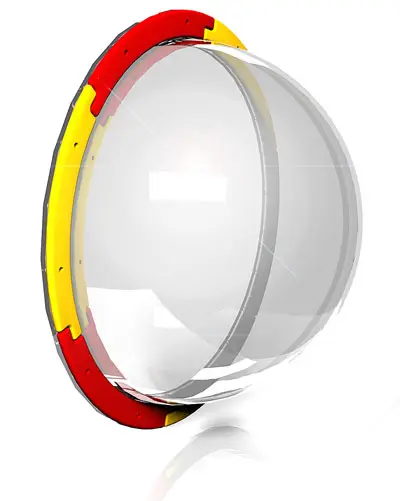 Boblevindu til tunnelsklie Ø88 cm 