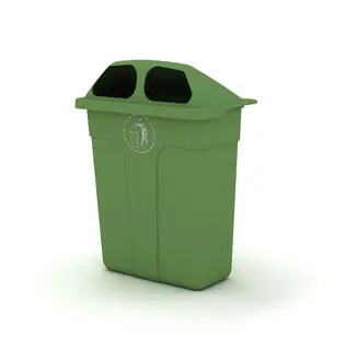 Avfallskurv grønn 60 l