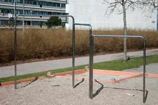 Trippelt kolbøttestativ L345 x H80-100-120 cm