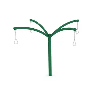 Karusell med 4 håndtak grønn L344 x B344 x H250 cm