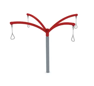 Karusell med 4 håndtak rød L344 x B344 x H250 cm