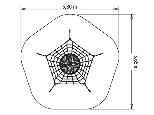 Khefren klatrepyramide L180 x B380 x H210 cm 