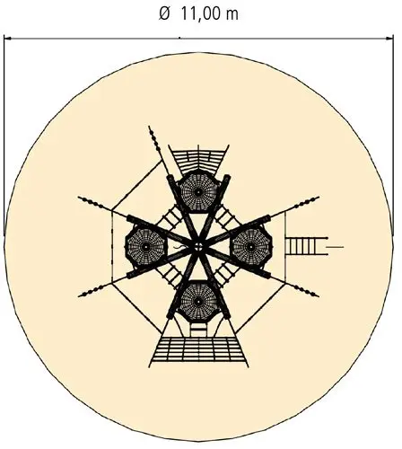 Birdnest klatremiljø L800 x B800 x H600 cm 