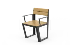 Scandik stol m rygg og armlene Mål: L51,5 x B51,5 x H45 / 81 cm