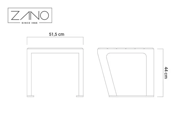 Scandik krakk lys grønn L51,5 x B51,5 x H44 cm 