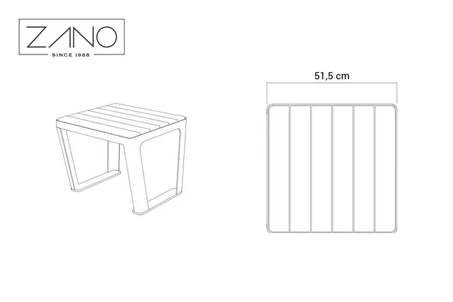 Scandik krakk lys grønn L51,5 x B51,5 x H44 cm 