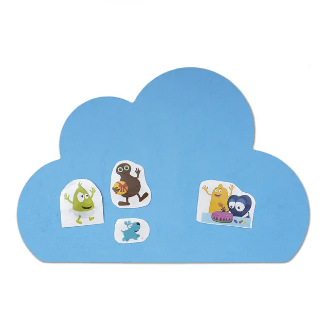 Flanellograftavle sky blå L60 x B40 cm 