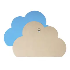 Flanellograftavle sky bl&#229; L60 x B40 cm